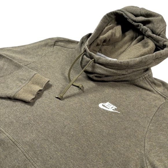 Nike Tops - Nike‎ Olive Green Kangaroo Pocket Comfort Pullover Fleece Hoodie Size M Womens